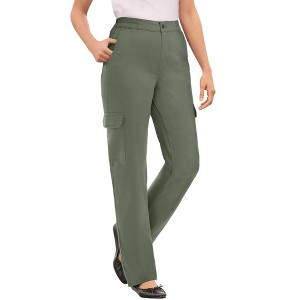 Woman Within Straight-Leg Cargo Pant - 1 of 3