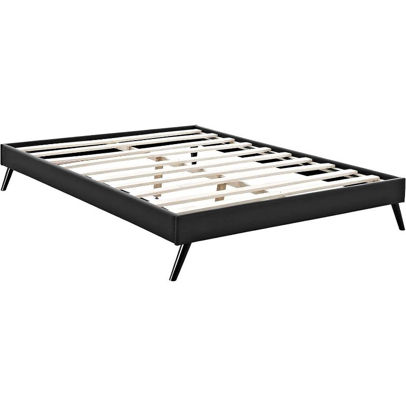 Modway Loryn Queen Vinyl Bed Frame with Round Splayed Legs, 2 of 3