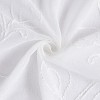 Dainty Home Stella 3D Floral Chenille Embroidered Linen Textured Shower Curtain - 4 of 4
