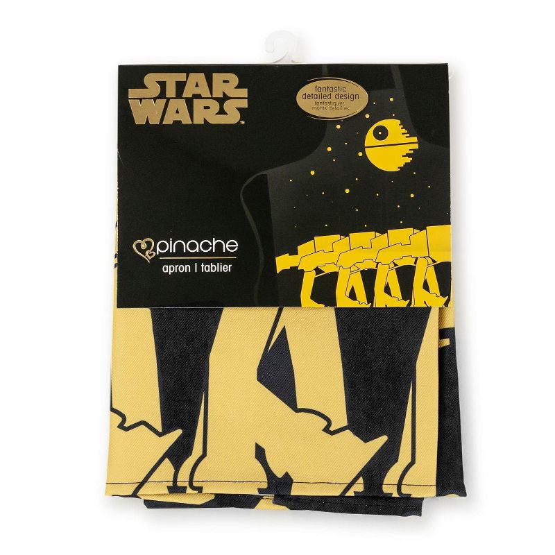 Seven20 OFFICIAL Star Wars Kitchen Apron | Cooking Apron with Death Star & AT-AT Walkers, 4 of 7