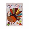 Evergreen Tom Turkey Thanksgiving Burlap Garden Flag 12 x 18 Inches Indoor Outdoor Decor - 2 of 4