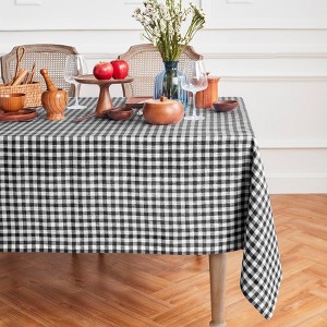 Solino Home Linen Gingham Check Tablecloth - 1 of 4