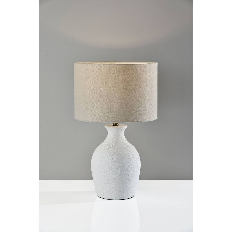 Margot Table Lamp Textured Ceramic White - Adesso, 1 of 7