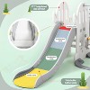 7 in 1 Toddler Slide and Swing Set, Kids Freestanding Slide Climber with Adjustable Swing and Basketball Hoop, Soccer Golf and Ring Toss Game - 4 of 4