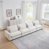 Oversized 157.5" Corduroy Cloud Modular 4-seater Sectional Sofa with Big Deep Seat, 4-Piece Free combination Sofa - 3 of 4