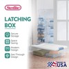 Sterilite Clear Plastic Stackable Storage Container Bin Box Tote with White Latching Lid Organizing Solution for Home & Classroom - 3 of 4