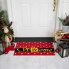 Northlight Red and White Santa Suit with Buckle "Welcome" Coir Christmas Outdoor Doormat 18" x 30" - 2 of 4