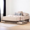 Full/Queen Step One Platform Bed Weathered Oak - South Shore - 4 of 4