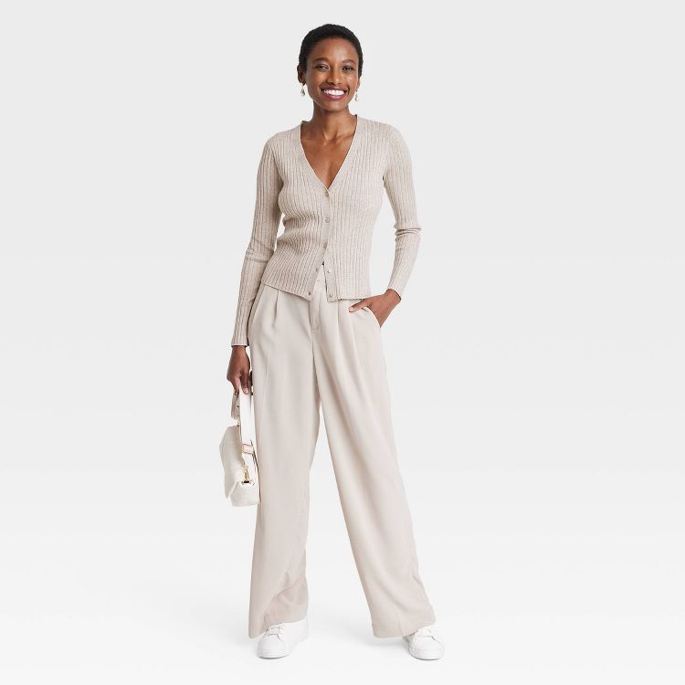 Pearl Drop Earrings - A New Day&#8482; Gold: Glass &#38; Nickel-Free Metal, Post Closure, 1.5&#34; Length, 0.5&#34; Width, 0.42 oz., 6 of 14