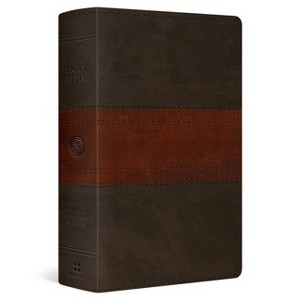 ESV Giant Print Personal Size Bible, Red Letter (Trutone, Forest/Tan, Trail Design) - by  Esv Bibles (Leather Bound) - 1 of 1