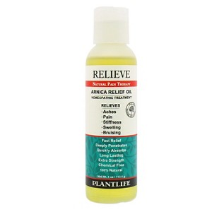 Plantlife Arnica Relieve Oil – Homeopathic Pain Relief, Fast & Effective for Everyday Use – Made in California, 4oz - 1 of 4