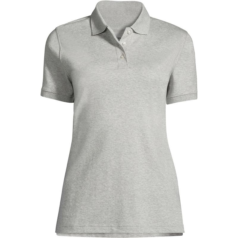 Lands' End School Uniform Women's Short Sleeve Interlock Polo Shirt, 1 of 4