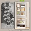 Aheaplus 6-Tier Shoe Rack Tower, 80'' Floor Standing Wooden Shoe Organizer - 4 of 4