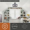 VAXCEL Holbrook 15.75-in W Bulb Semi Flush Mount Ceiling Light Clear Glass - 3 of 4