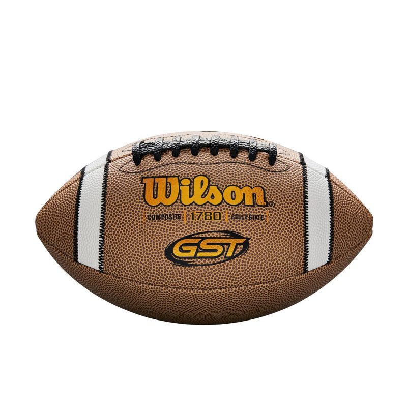 Wilson GST Competition Official Size Football - Brown, 1 of 8