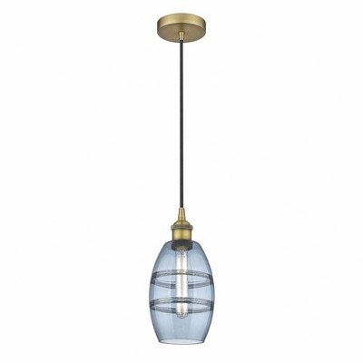 Vaz - 1 Light Cord Hung Mini Pendant In Industrial Style-8.13 Inches Tall and 5.88 Inches Wide