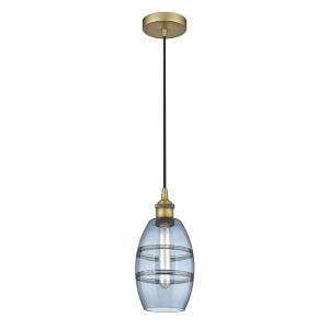 Vaz - 1 Light Cord Hung Mini Pendant In Industrial Style-8.13 Inches Tall and 5.88 Inches Wide - 1 of 1