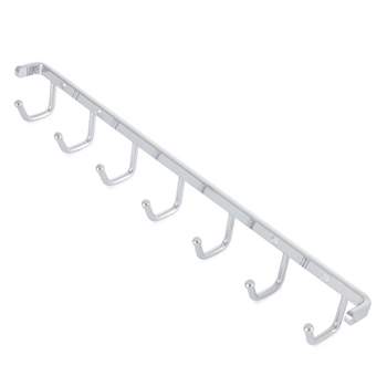 Rev-A-Shelf Sdellines 14" Closet Wall Hanging Mount for Belt, Scarf, or Tie Accessory Organization Rack Holder Hanger w/7 Hooks Chrome, BRCL-14NS-CR-1