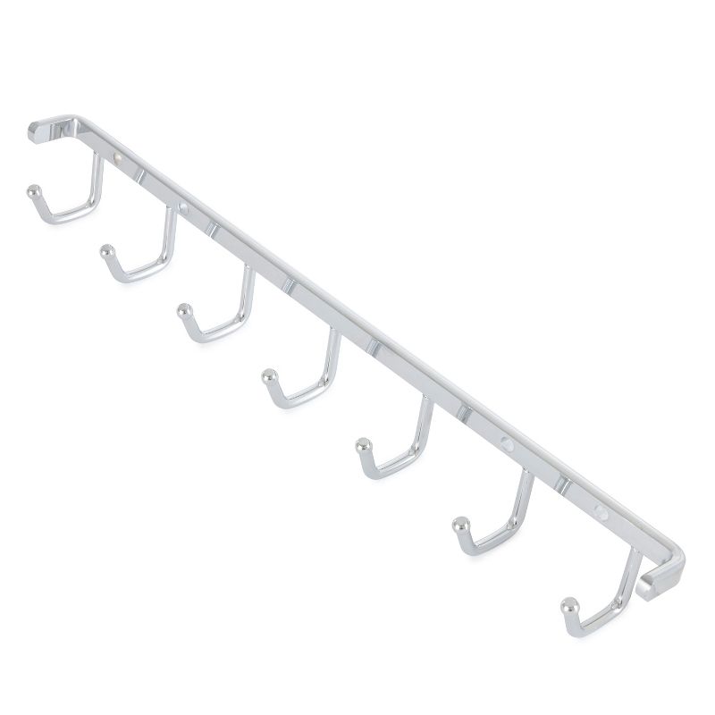 Rev-A-Shelf Sdellines 14" Closet Wall Hanging Mount for Belt, Scarf, or Tie Accessory Organization Rack Holder Hanger w/7 Hooks Chrome, BRCL-14NS-CR-1, 4 of 7