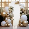 White Arch Backdrop Cover Set of 3 (6Ft/6.6Ft/7.2Ft), Polyester+Spandex Bottom Zipper Design Arch Backdrop Stand Decor for Wedding Birthday Party - 3 of 4