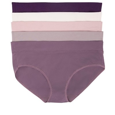 Felina Women's Pima Cotton Hipster Panty, 5-pack Underwear : Target