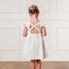 Hope & Henry Girls' Flutter Sleeve Cross Back Dress, Toddler, 4 - 3 of 4