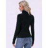 INSPIRE CHIC Women's Turtleneck Tops Slim Basic Mock Turtle Long Sleeve Shirts 2025 Fall Winter Layering Outfits Basic Layer - 4 of 4