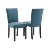Dining Chairs Set of 2 Upholstered Parsons Dining Chairs with Nailhead Trim and Solid Wood Legs Fabric Dining Room Kitchen Side Chair - 2 of 4