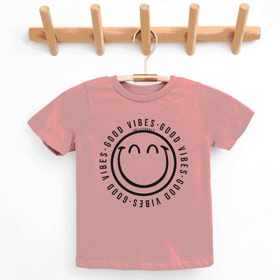 The Juniper Shop SmileyWorld Good Vibes Outline Youth Short Sleeve Tee