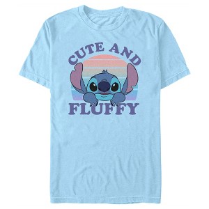 Men's Lilo & Stitch Cute and Fluffy T-Shirt - 1 of 4