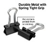 Staples Micro Metal Binder Clips Black 1/2" Size with 1/8" Capacity 15340 - 2 of 4