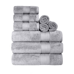 Luxury Cotton Heavyweight Solid Plush Towel Set by Blue Nile Mills - 1 of 4