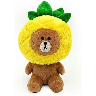 ZippyPaws LINE Friends Brown Plush - Pineapple Party