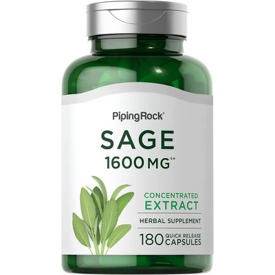 Piping Rock Sage Supplement 1600mg | 180 Capsules