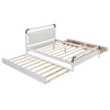 Queen Size Wooden Platform Bed with 2 Big Drawers and T-XL Size Trundle - 3 of 4