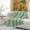 Snuggle Sac Reversible Knit Throw Blanket Soft Ribbed Textured Blanket for All Seasons - 4 of 4