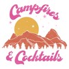Women's Lost Gods Campfires and Cocktails T-Shirt - 2 of 4