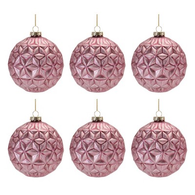 Melrose Geometric Glass Ornament (Set of 6)