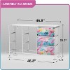 Sorbus 9 Drawers Dresser- Storage Unit with Steel Frame, Wood Top, Fabric Bins - for Bedroom, Closet, Office and more - 4 of 4