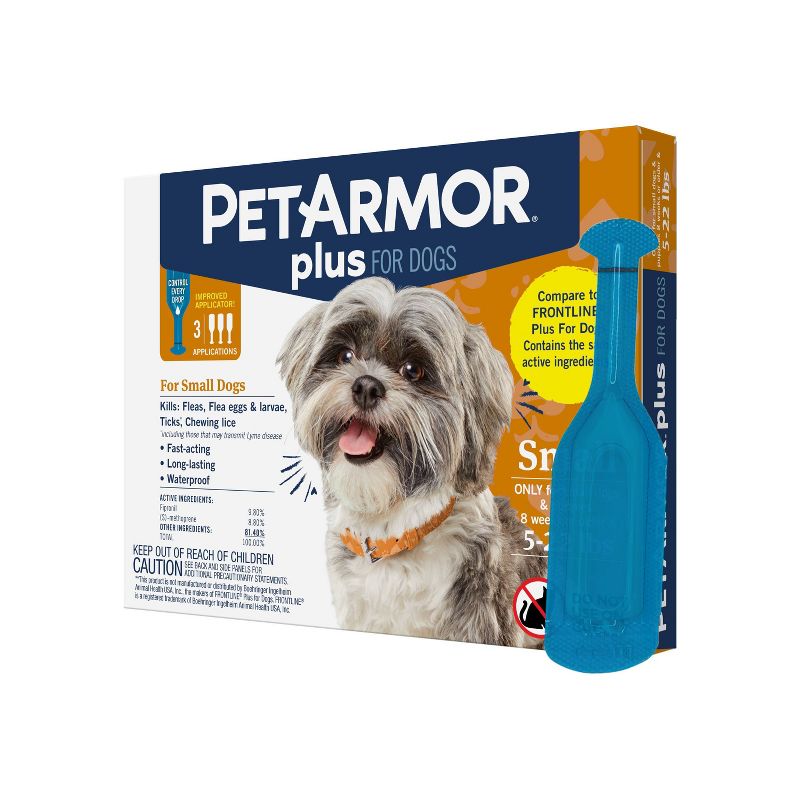 PetArmor Plus Flea and Tick Topical Treatment for Dogs - 3 Month Supply, 5 of 10