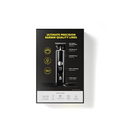 Beard Club T-Blade Beard Edger Trimmer: Battery Powered, For All Hair Types, With 5 Pieces