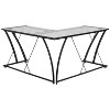 BlackArc Legion 9Ine Gaming Desk Clear/Black: 79.5" Tempered Glass, No-Tool Assembly, 1-Year Warranty - 4 of 4
