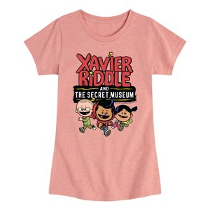 Girls' - Xavier Riddle and the Secret Museum - Logo Fitted Short Sleeve Graphic T-Shirt - 1 of 4