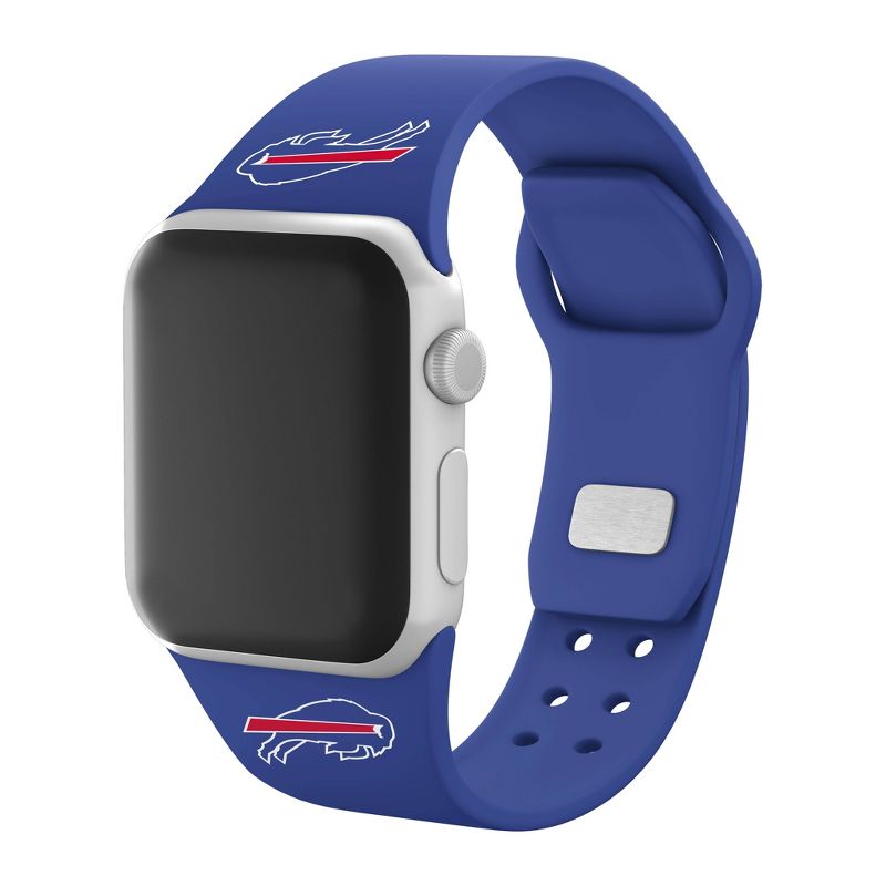NFL Buffalo Bills Apple Watch Compatible Silicone Band - Blue, 1 of 5