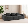 Dolonm 111" Multi person modular compression sofa that can be freely combined，Sectional Boneless sofa，No Assembly Required - 2 of 4