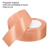Unique Bargains Single Side Solid DIY Wrapping Decoration Roll Satin Ribbons 2 Pcs - 3 of 4