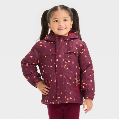 Cat Jack Toddler Kids Zip-Up Winter Puffer Windbreaker 3-In-1