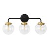 POWLIG Modern Vanity Light Fixture - Bathroom Mirror Lighting with Clear  Glass Globe Shades - 2 of 4