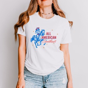 Simply Sage Market Western All American Sweetheart Short Sleeve Tee - 1 of 4
