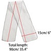 Allegra K Women's Transparent Skinny Solid Color Lightweight Organza Scarf Neckerchief - 3 of 4